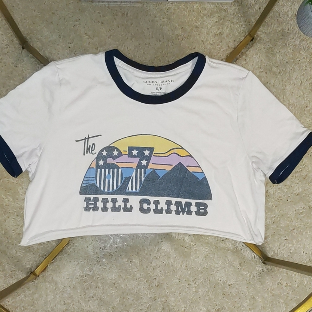 Lucky brand cropped t-shirt